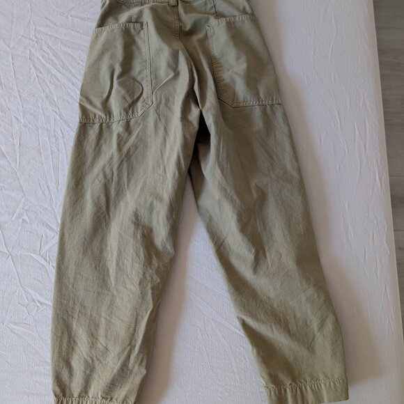 Everlane The Fatigue Barrel Pant Green Base - Size 4 - Picture 3 of 3